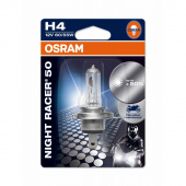 Лампа Osram H4 (60/55) (+50% яркости) Night Racer блистер