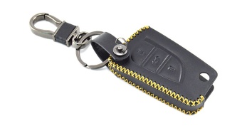 Чехол для штатного ключа Toyota 3 к.тип С кожа черная