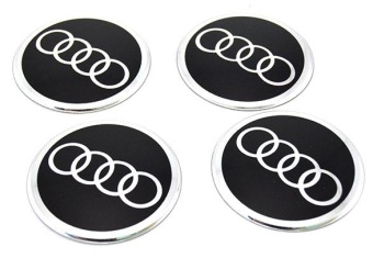 Наклейки на диски "Audi" (55мм) 4шт.