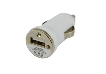 Переходник прикуриватель - USB 1,0А белый