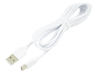 Кабель USB - type C белый 2,0А 2,0м BX14