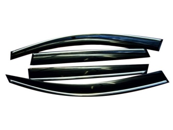 Дефлекторы окон Kia Rio III sd 2011г. Voron Glass Samurai